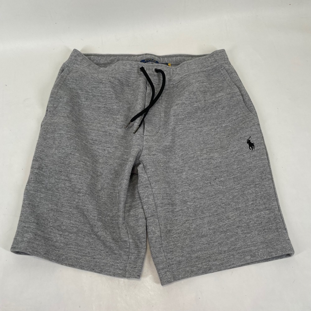 Polo Ralph Lauren Mens Fleece Shorts Heather Gray Pony Logo Size S Small